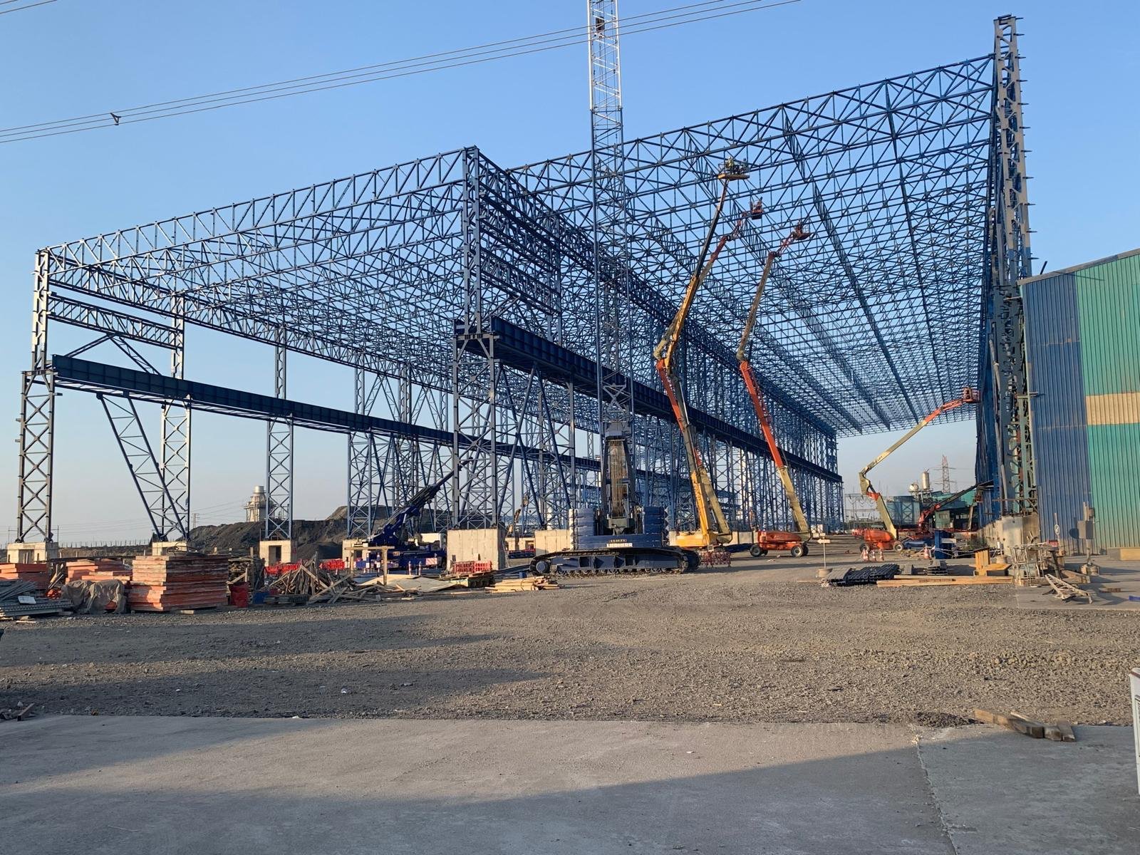 Kaptan Demir 7,000-ton steel structure erection in Tekirdağ